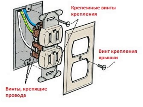 Монтаж электрической розетки