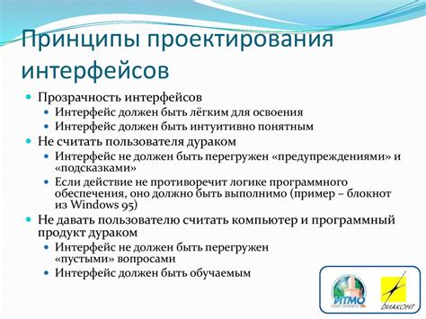 Принципы проектирования и разработки интерфейса операционной системы