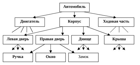 Структура иерархической модели данных